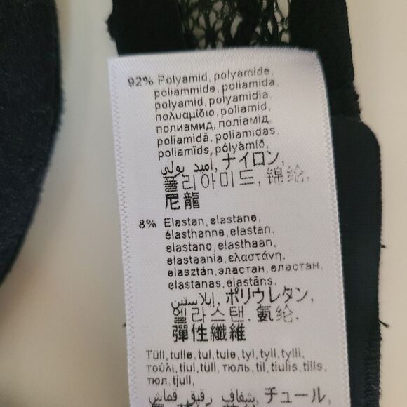 wolford sheer lace black underwire bra romantic feminine ethereal bra size 36C - Picture 5 of 5